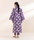 Women's Unstitched Purple Lawn 2 Piece Suit